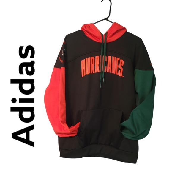 Miami Hurricanes adidas Sweatshirt Men's Multicolor New Size M